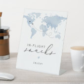 CARMEN Blue Travel thema in vlucht snacks Reclamebord Met Voetstuk (Insitu)