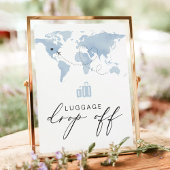 CARMEN Blue Travel Theme Bagage Drop Off Poster