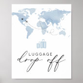CARMEN Blue Travel Theme Bagage Drop Off Poster (Voorkant)