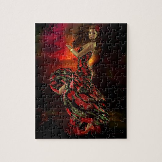 Carmen de Spaanse danser Legpuzzel (Verticaal)