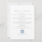 CARMEN Destination Blue Map Wedding Details Invita Kaart (Achterkant)