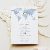 CARMEN Destination Blue Waterverf Wedding Kaart