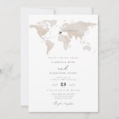 CARMEN Destination Waterverf Map Reizen bruiloft Kaart (Voorkant)