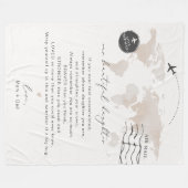 CARMEN Dochter Gepersonaliseerde Nota Brief Fleece Deken (Voorkant (Horizontaal))