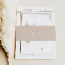 CARMEN Eenvoudige minimalistische crème Beige brui