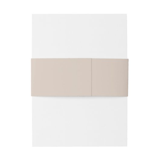 CARMEN Eenvoudige minimalistische crème Beige brui Uitnodigingen Wikkel (Achterkant Voorbeeld)