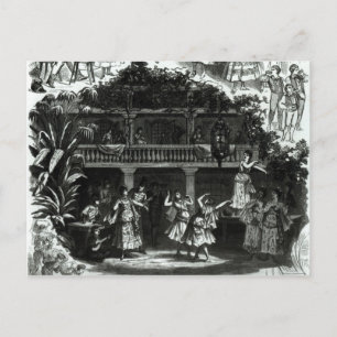 Carmen in de Lilas Pastia tavern Briefkaart