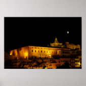Carmen-kerk 's nachts - Mahon, Menorca, Spanje Poster (Voorkant)