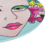 Carmen Mardi Gras Girl Snijplank (Hoek)