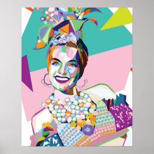 Carmen Miranda brengt kleur naar de kamer Poster