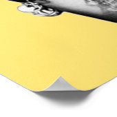 Carmen Miranda Portrait Black en White Artwork voo Poster (Hoek)