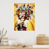 Carmen Miranda Portrait Collage Poster (Keuken)