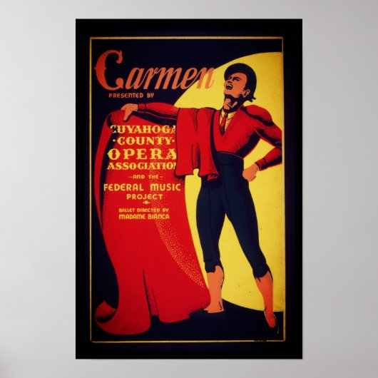 Carmen opera poster (Voorkant)