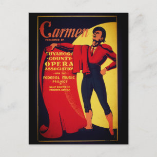 Carmen opera poster briefkaart