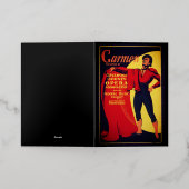Carmen opera poster folie wenskaart (Buiten Laag)
