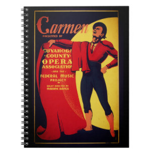 Carmen opera poster notitieboek