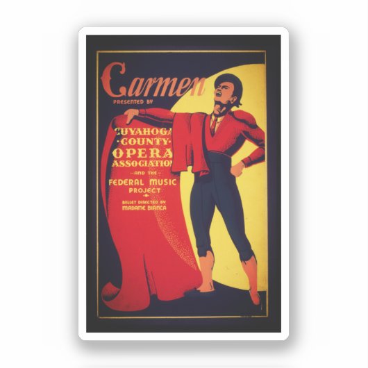 Carmen opera poster sticker (Voorkant)