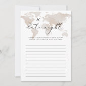 CARMEN Reisdatum Nachtideeën Bruids Spel Kaart (Voorkant)