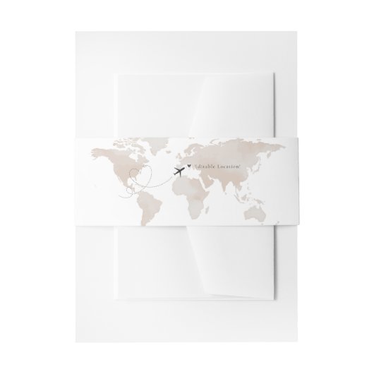 CARMEN Reizen Thema Bruiloft Bestemming Bruiloft Uitnodigingen Wikkel (Voorkant Voorbeeld)