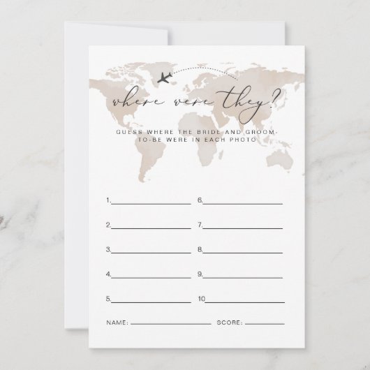 CARMEN reizen waar ze Vrijgezellenfeest spel Kaart (Voorkant)