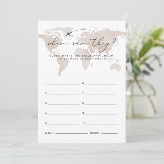 CARMEN reizen waar ze Vrijgezellenfeest spel Kaart (Staand voorkant)