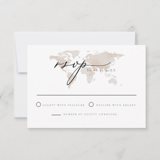 Carmen - RSVP - reiskaart voor Waterverf Kaart (Voorkant)