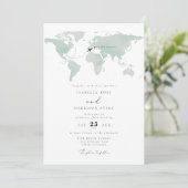 CARMEN Sage Bestemming Waterverf Kaart Reizen (Staand voorkant)