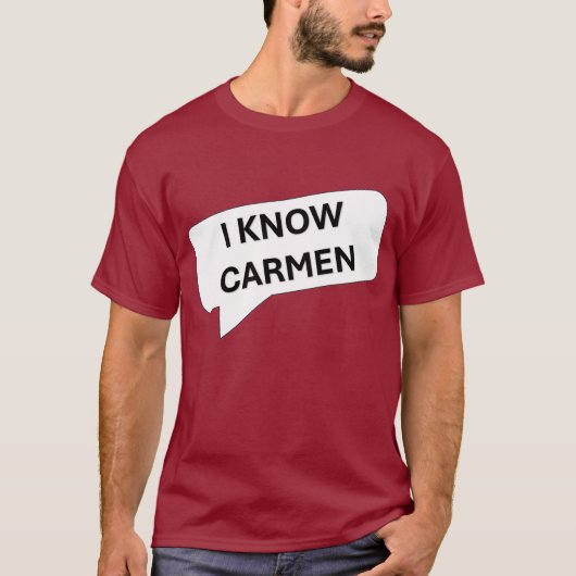 Carmen! T-shirt (Voorkant)