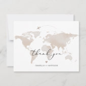 CARMEN Travel Adventure Beige Map Dank je wel Kaart (Voorkant)