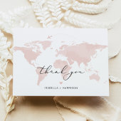 CARMEN Travel Adventure Roze kaart Foto bedankt