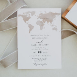 CARMEN Waterverf Map reisavontuur bruiloft Kaart