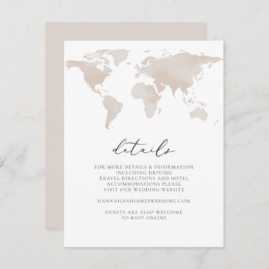 Carmen - Waterverf Map reisavontuur - Gegevens Kaart (Voorkant / Achterkant)