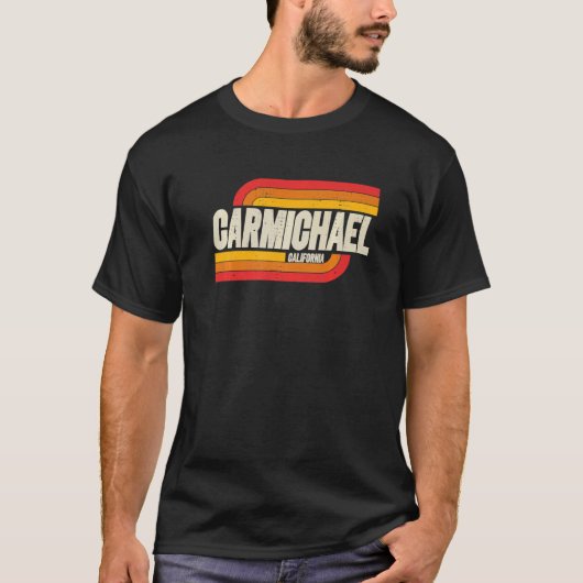 Carmichael California Ca City Vintage T-shirt (Voorkant)