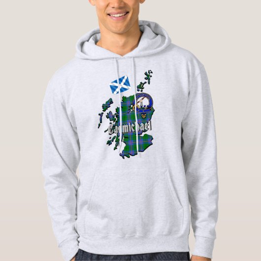 Carmichael Clan Badge Adult Hoodie (Voorkant)