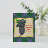 Carmichael Clan Badge & Tartan Kerstmis Briefkaart (Staand voorkant)