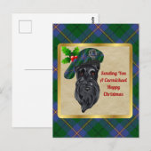 Carmichael Clan Badge & Tartan Kerstmis Briefkaart (Voorkant / Achterkant)