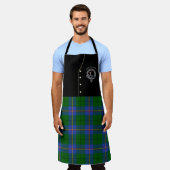 Carmichael Clan Badge & Tartan Kilt Schort (Gedragen)