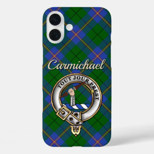 Carmichael Clan Badge & Tartan Specialized iPhone 16 Plus Hoesje