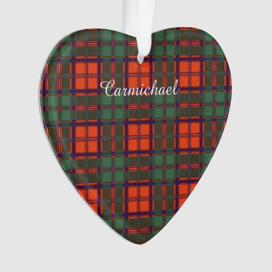 Carmichael clan Pset Scottish kilt tartan Ornament (voorkant)