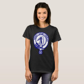 Carmichael familie clannaam Crest Shield T-shirt (Voorkant volledig)