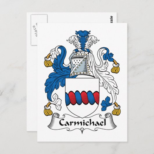 Carmichael Family Crest Briefkaart (Voorkant / Achterkant)