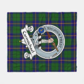 Carmichael Modern Clan Badge Tartan Pset Fleece Deken (Voorkant (Horizontaal))