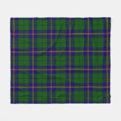 Carmichael Moderne Plaid Fleece Deken (Voorkant (Horizontaal))