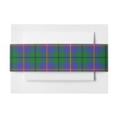 Carmichael Schotse Tartan Belly Band Uitnodigingen Wikkel (Voorkant Voorbeeld)