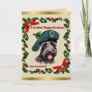 Carmichael Scottie hond gepersonaliseerde Xmas Kaart