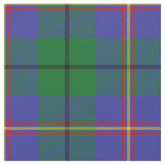 Carmichael Scottish Clan Tartan Stof (Close Up)