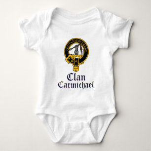 Carmichael Scottish Crest Tartan Clan Name Clothes Romper
