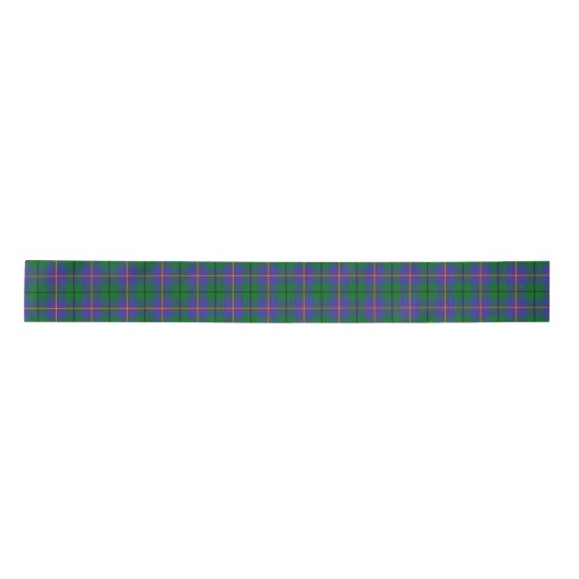 Carmichael Scottish Tartan Pattern Satijnen Lint (Voorkant)
