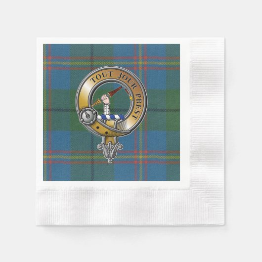 Carmichael Tartan & Badge Servet (Voorkant)