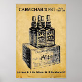 Carmichaels Pet Whiskey Print - Onderteken (Voorkant)